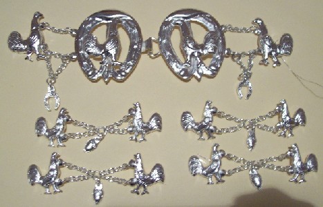 Silver sets designs GALLO metallic buttons