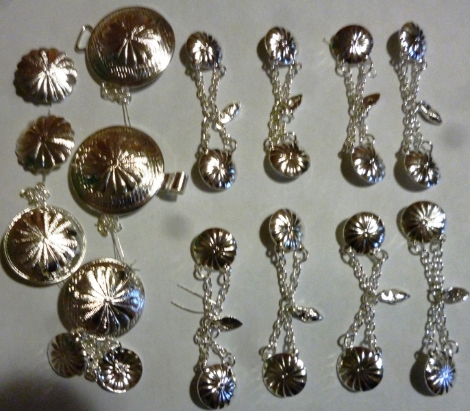 Silver sets designs REHILETE metallic buttons