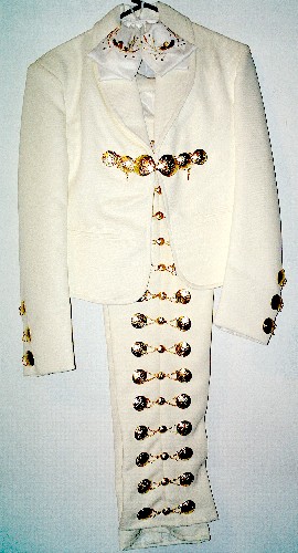 Charro Gala Mexican Costume bone-golden Size 40