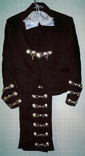 Charro Gala Mexican Regional Costume Metallic Button size 38