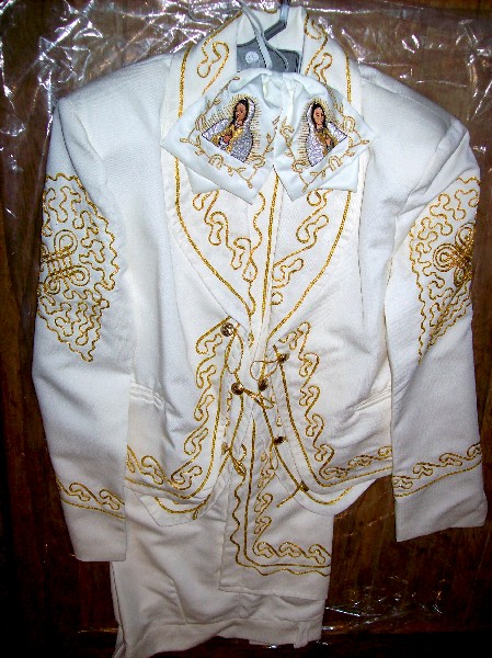 Charro Mexican Costume bone-golden Size 40