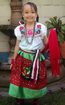 China Poblana Dress Costume kid size 28"(70cm)