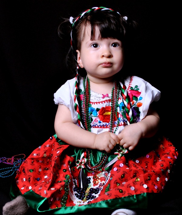 China Poblana Dress Costume  toddlers size 16\"(40cm)